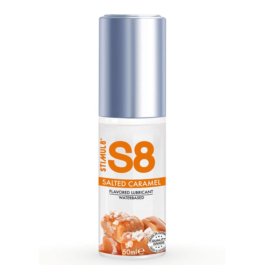 STIMUL8 - S8 LUBRICANTE DE CARAMELO SALADO 50 ML - Con deliciosos Sabores - El Arte del Placer