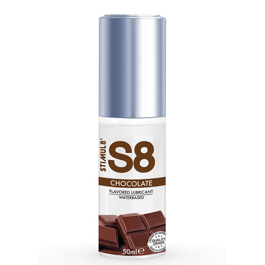 STIMUL8 - S8 LUBRICANTE DE CHOCOLATE 50 ML - Con deliciosos Sabores - El Arte del Placer