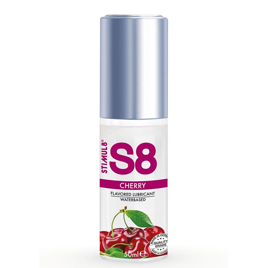 STIMUL8 - S8 LUBRICANTE DE CEREZA 50 ML - Con deliciosos Sabores - El Arte del Placer