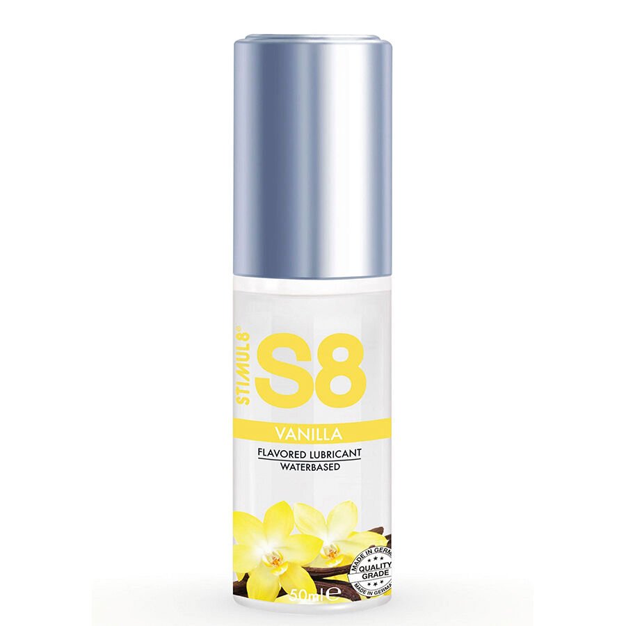 STIMUL8 - S8 LUBRICANTE DE VAINILLA 50 ML - Con deliciosos Sabores - El Arte del Placer