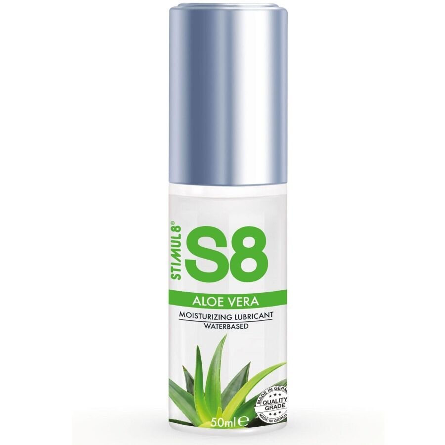 STIMUL8 - S8 LUBRICANTE ALOE VERA 50 ML - Con deliciosos Sabores - El Arte del Placer