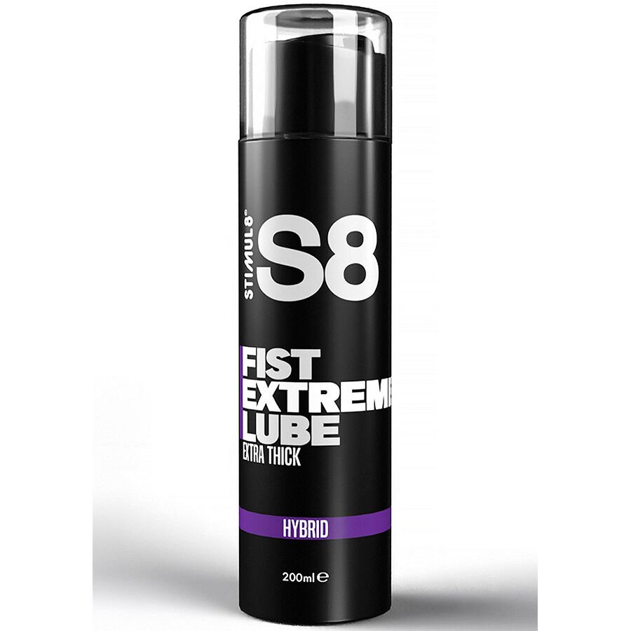 STIMUL8 - S8 EXTREME LUBRICANTE PARA PUÑOS HÍBRIDO EXTRA GRUESO 200 ML - Base Silicona + Agua - El Arte del Placer