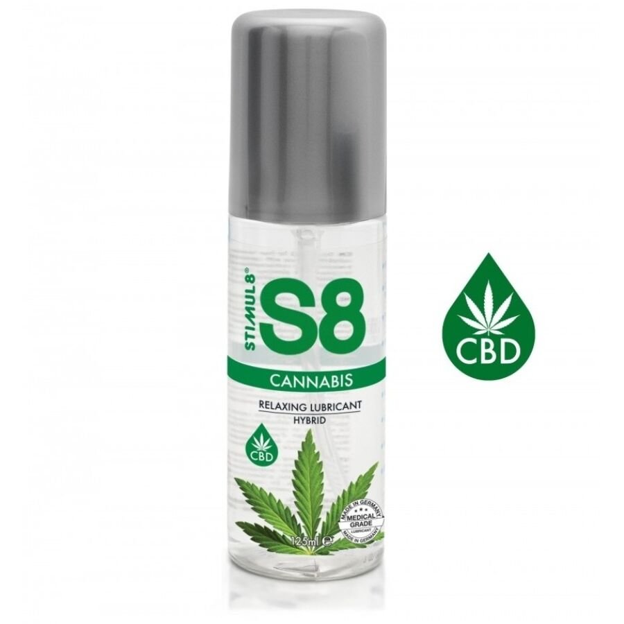 STIMUL8 - S8 LUBRICANTE HÍBRIDO CANNABIS 125 ML - DROGUERÍA - El Arte del Placer