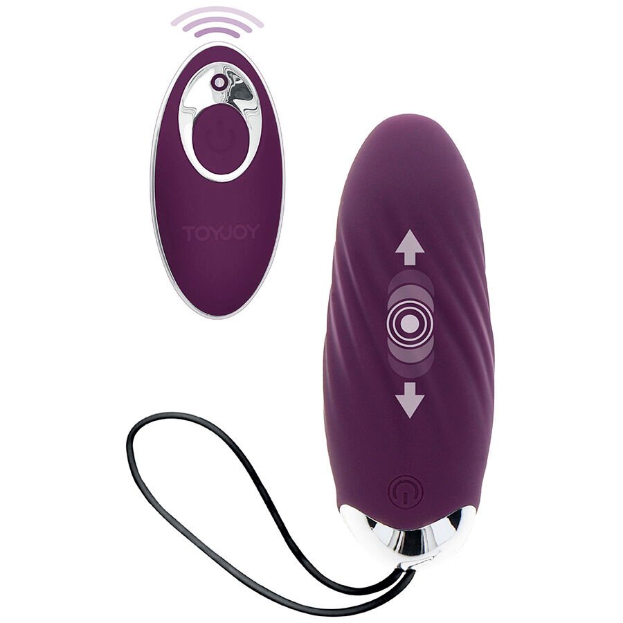 TOYJOY - HAPPINESS KNOCK KNOCK EGGSTAVAGANT VIBRADOR CON CONTROL REMOTO MORADO - JUGUETES BIENESTAR - El Arte del Placer