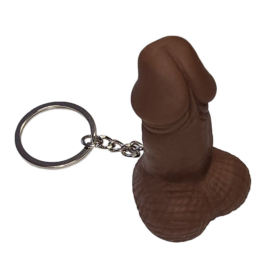 DIABLO PICANTE - SILBATO LLAVERO CON FORMA DE PENE MULATO