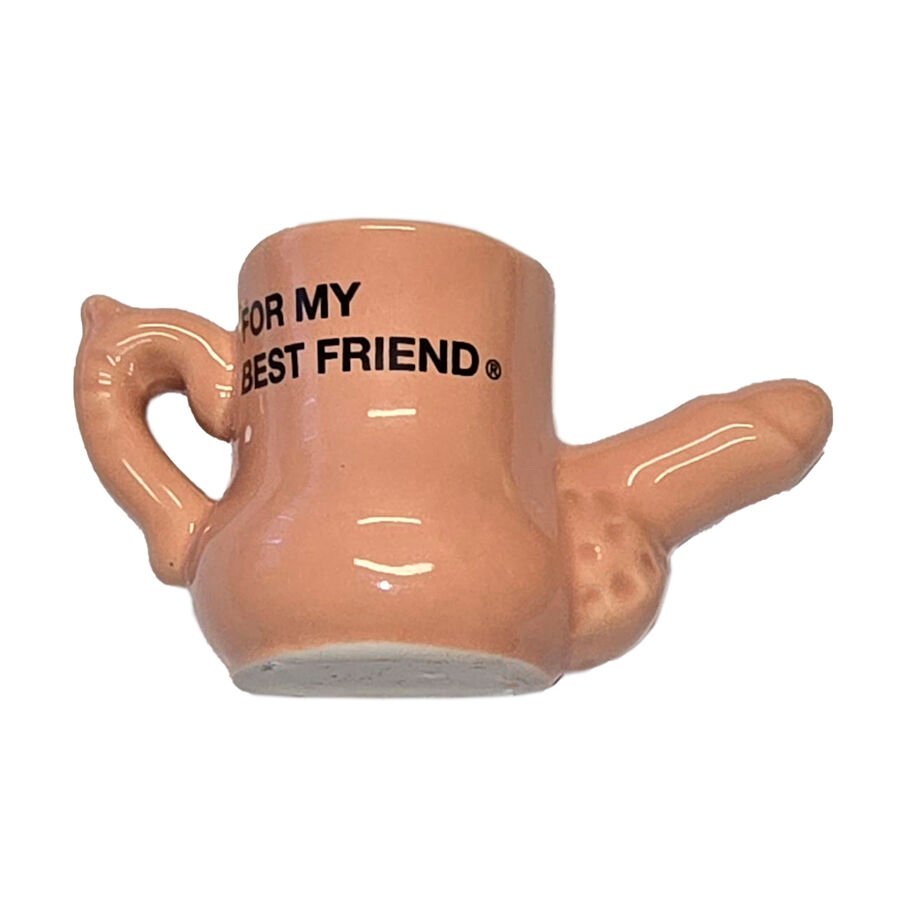 DIABLO PICANTE – IMÁN TAZA CERÁMICA CON PENE EN RELIEVE “FOR MY BEST FRIEND” - Artículos divertidos - El Arte del Placer