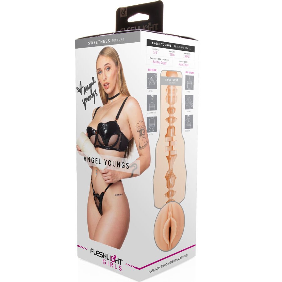 FLESHLIGHT GIRLS - ANGEL YOUNGS SWEETNESS VAGINA - JUGUETES BIENESTAR - El Arte del Placer