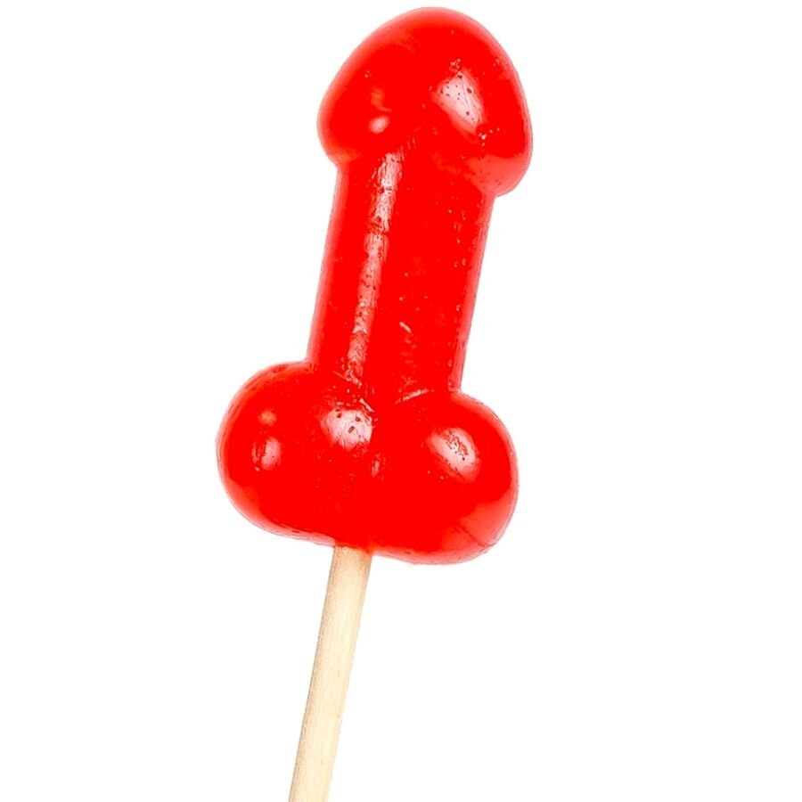 SECRETPLAY - PIRULETA PENE CARAMELO CEREZA CON EFECTO CALOR PICANTE - ARTÍCULOS VARIOS - El Arte del Placer