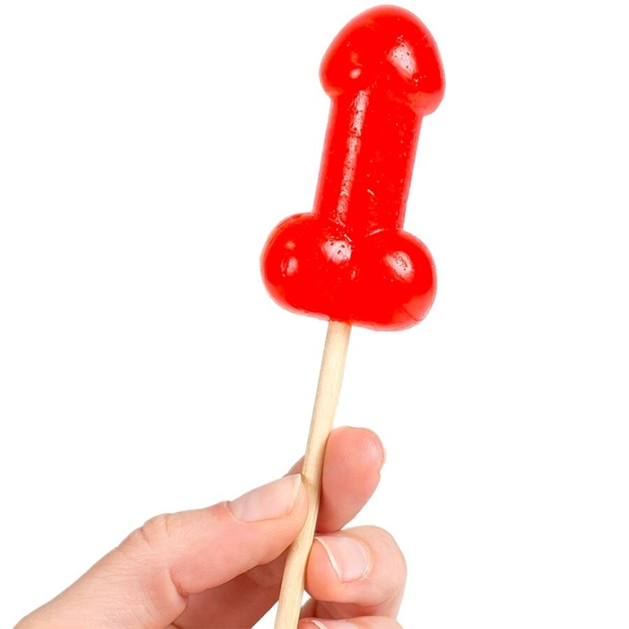 SECRETPLAY - PIRULETA PENE CARAMELO CEREZA CON EFECTO CALOR PICANTE - ARTÍCULOS VARIOS - El Arte del Placer
