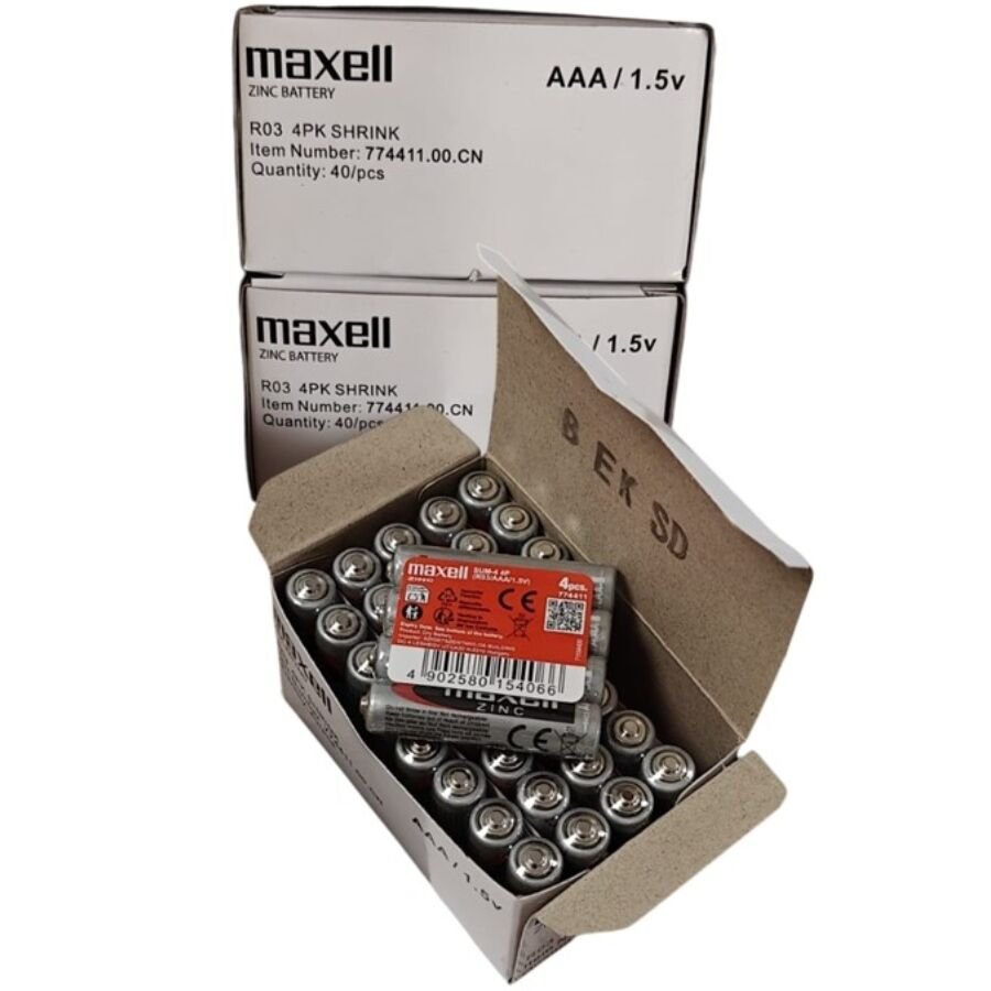 MAXELL - PILA SALINA MANGANESO AAA R03 RETRACTIL*4 - ARTÍCULOS VARIOS - El Arte del Placer