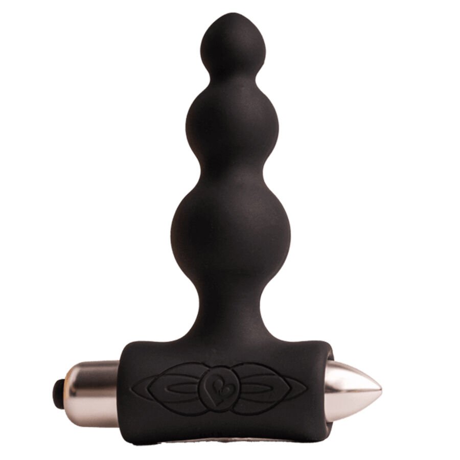 ROCKS- OFF - PETITE SENSATIONS BUBBLES PLUG ANAL VIBRADOR NEGRO - Anal - El Arte del Placer
