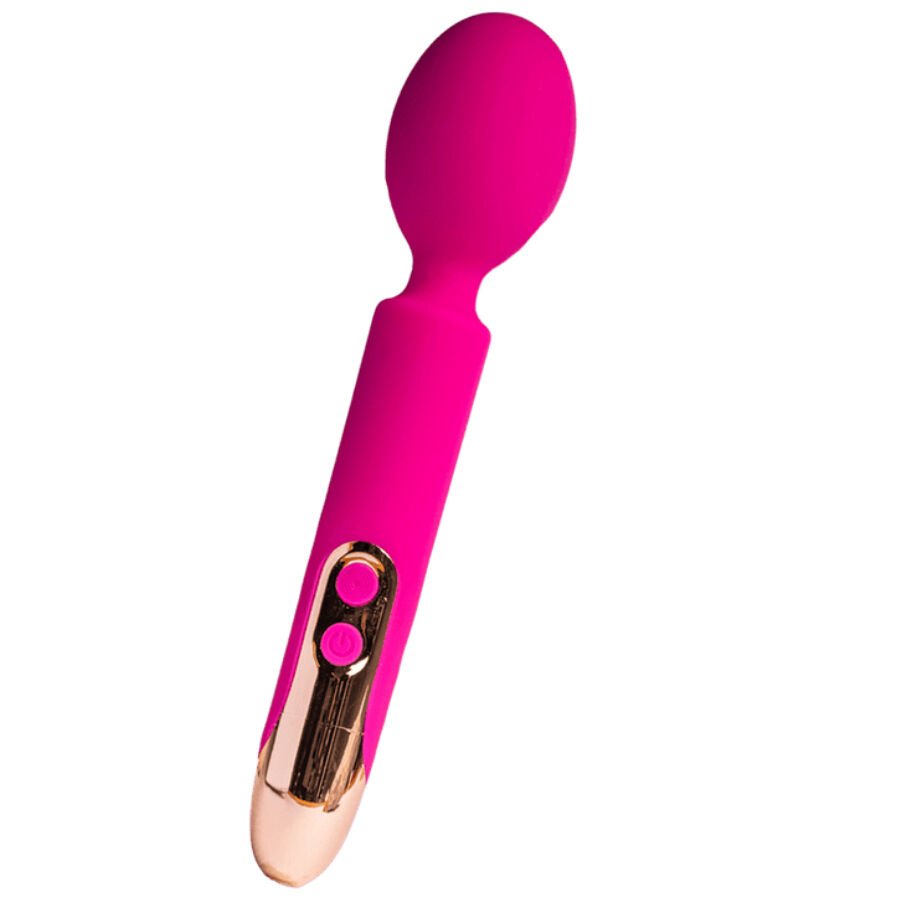 ROCKS- OFF - ORIEL VIBRADOR WAND FLEXIBLE FUCSIA - JUGUETES BIENESTAR - El Arte del Placer
