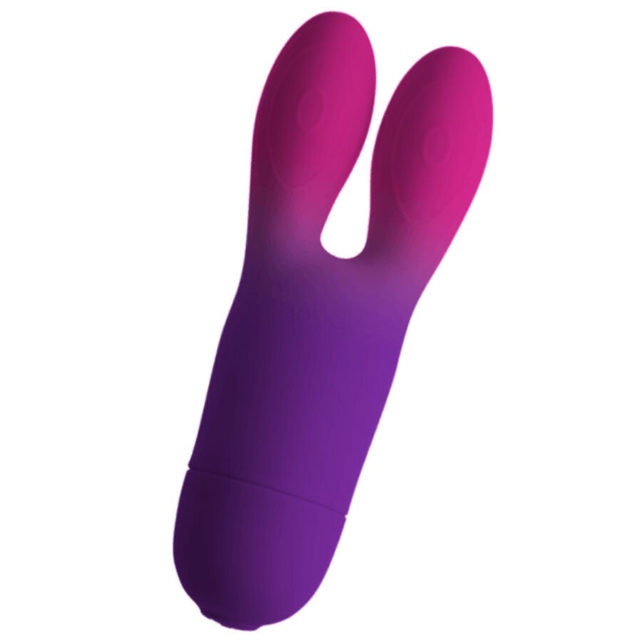 ROCKS- OFF - GLO-GIRL BUNNY VIBRADOR FLEXIBLE MORADO - JUGUETES BIENESTAR - El Arte del Placer