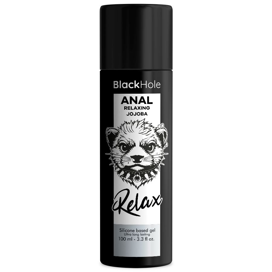 BLACK HOLE - ANAL RELAXING CON JOJOBA BASE SILICONA 100 ML - Base Silicona - El Arte del Placer
