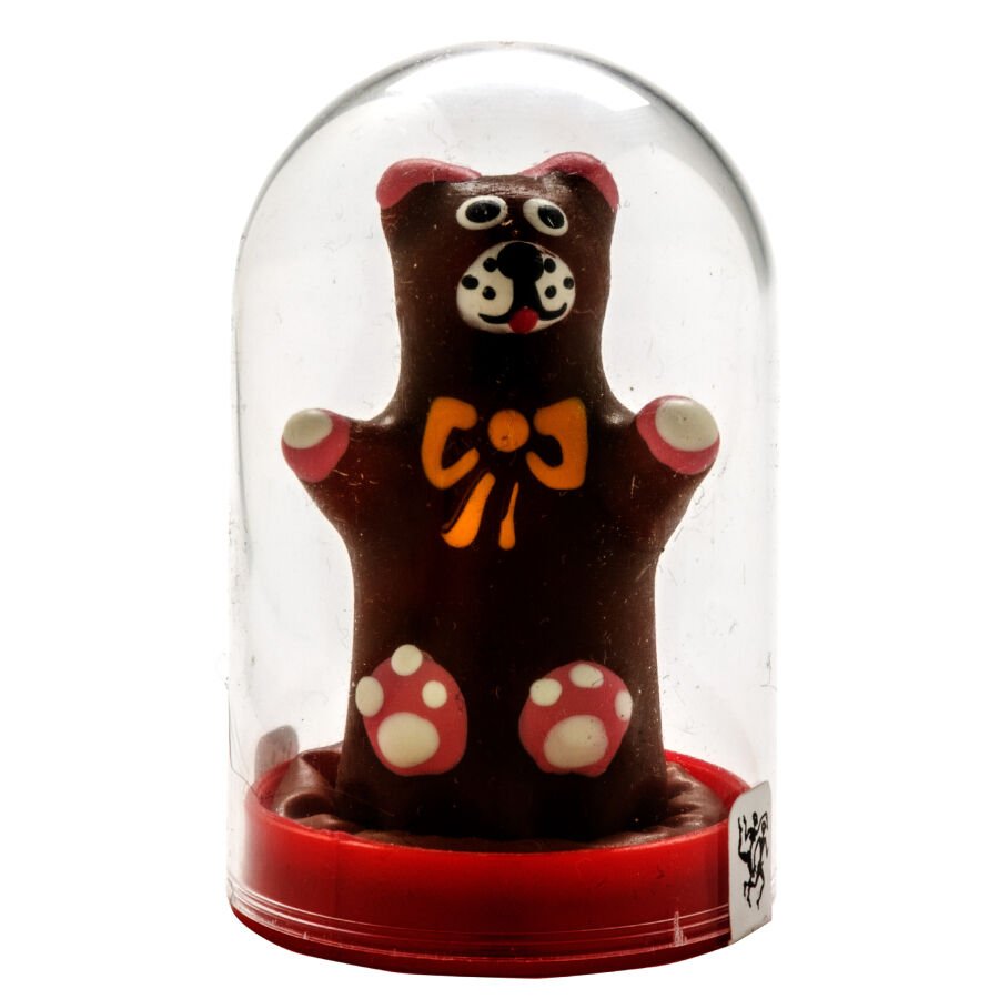 CONDOMERIE - PRESERVATIVO DECORATIVO PINTADO A MANO OSO DE PELUCHE - PRESERVATIVOS - El Arte del Placer