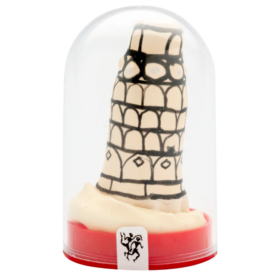 CONDOMERIE - PRESERVATIVO DECORATIVO PINTADO A MANO TORRE DE PISA - PRESERVATIVOS - El Arte del Placer