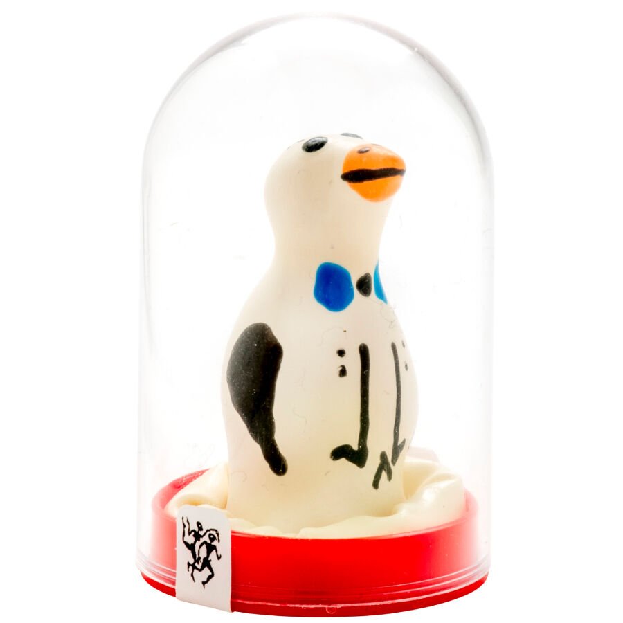 CONDOMERIE - PRESERVATIVO DECORATIVO PINTADO A MANO PINGÜINO - PRESERVATIVOS - El Arte del Placer
