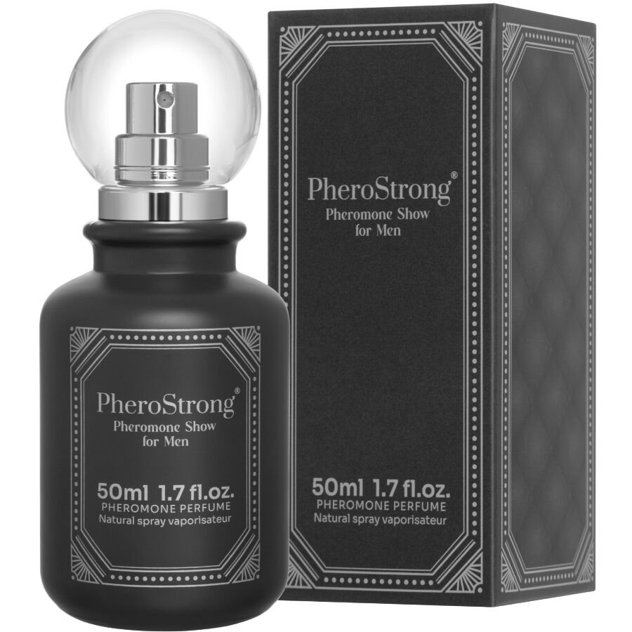 PHEROSTRONG - PERFUME CON FEROMONAS SHOW PARA HOMBRE 50 ML - DROGUERÍA - El Arte del Placer