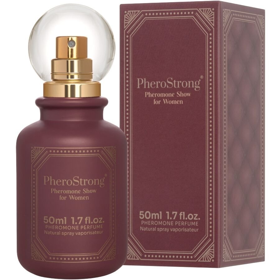 PHEROSTRONG - PERFUME CON FEROMONAS SHOW PARA MUJER 50 ML - DROGUERÍA - El Arte del Placer