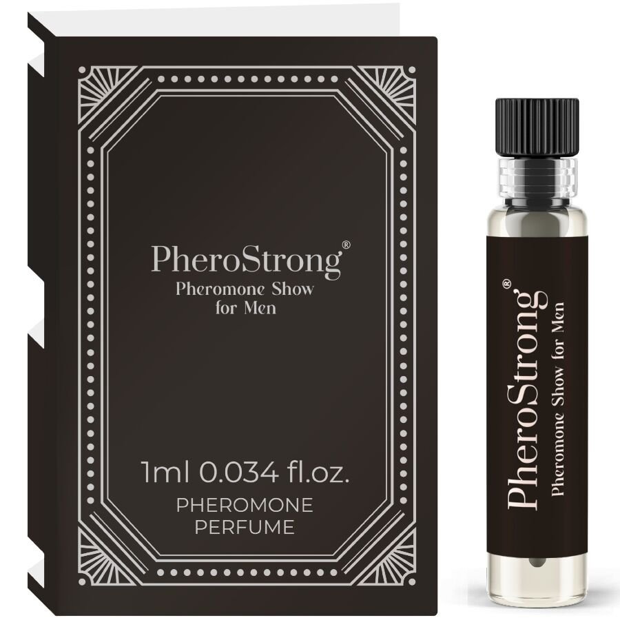 PHEROSTRONG - PERFUME CON FEROMONAS SHOW PARA HOMBRE 1 ML - DROGUERÍA - El Arte del Placer