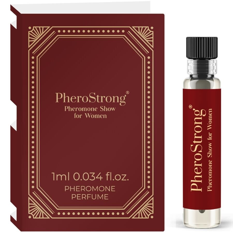 PHEROSTRONG - PERFUME CON FEROMONAS SHOW PARA MUJER 1 ML - DROGUERÍA - El Arte del Placer