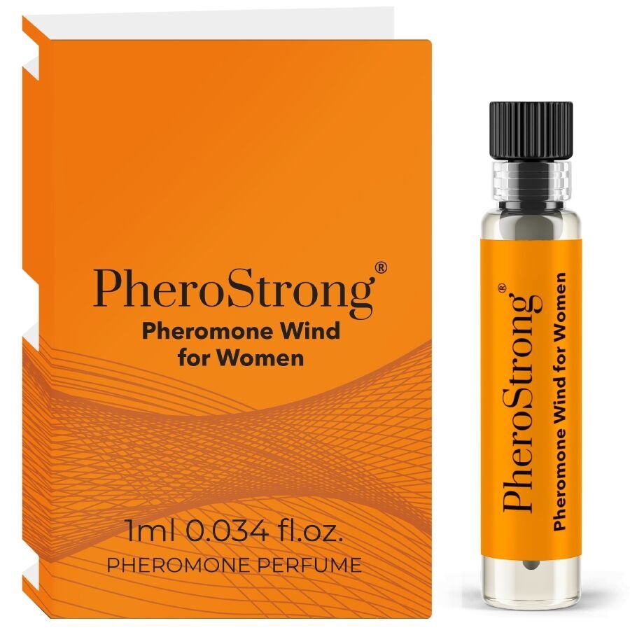 PHEROSTRONG - PERFUME CON FEROMONAS WIND PARA MUJER 1 ML - DROGUERÍA - El Arte del Placer