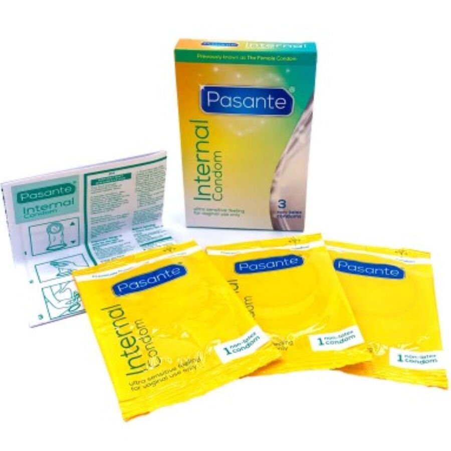 PASANTE - INTERNAL PRESERVATIVO SIN LATEX 3 UNIDADES - PRESERVATIVOS - El Arte del Placer