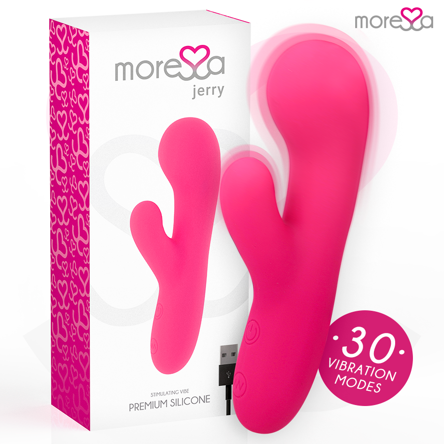 MORESSA - JERRY CLIP VIBRADOR PUNTO G Y CLITORIS PREMIUM SILICONE RECARGABLE - JUGUETES BIENESTAR - El Arte del Placer
