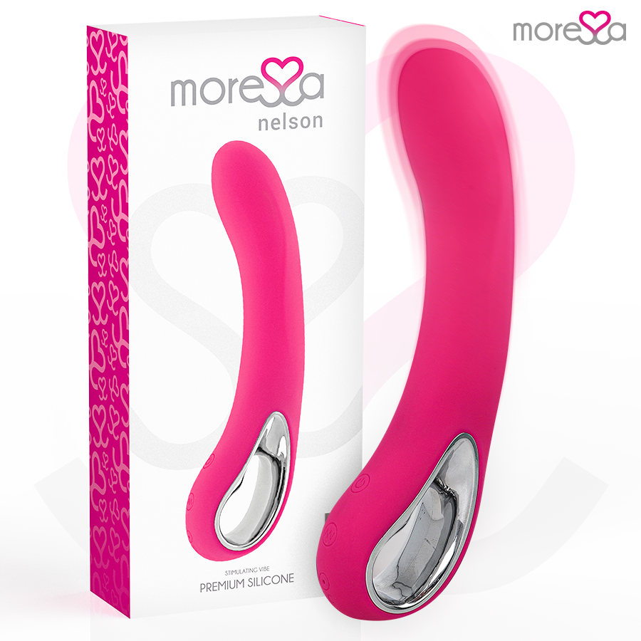 MORESSA - NELSON MASAJEADOR PUNTO G PREMIUM SILICONE RECARGABLE - JUGUETES BIENESTAR - El Arte del Placer