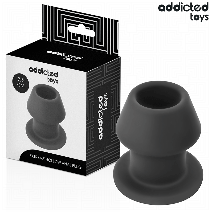 ADDICTED TOYS - PLUG ANAL HUECO EXTREM SILICONA TALLA S 7,5 CM - Anal - El Arte del Placer