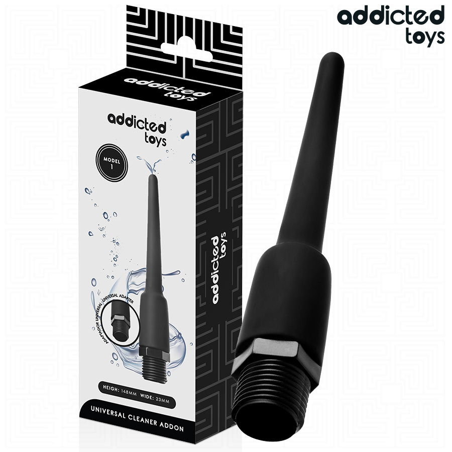 ADDICTED TOYS - LIMPIADOR ANAL CON ADAPTADOR UNIVERSAL MODELO 1 - Anal - El Arte del Placer