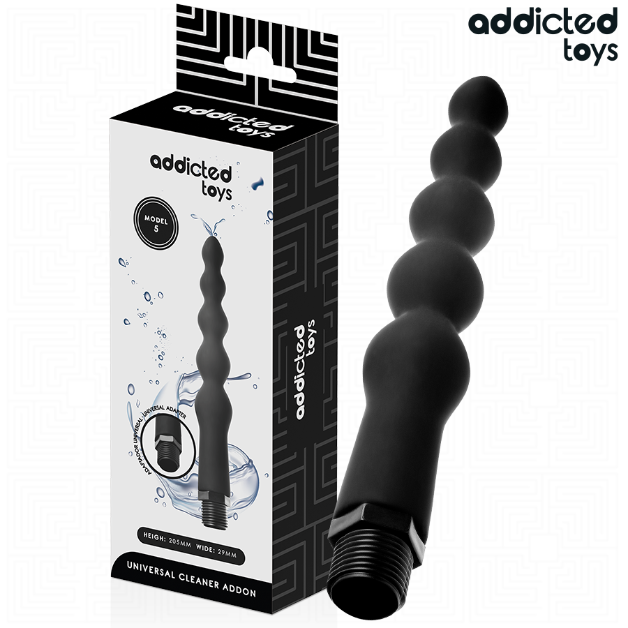 ADDICTED TOYS - LIMPIADOR ANAL CON ADAPTADOR UNIVERSAL MODELO 5 - Anal - El Arte del Placer
