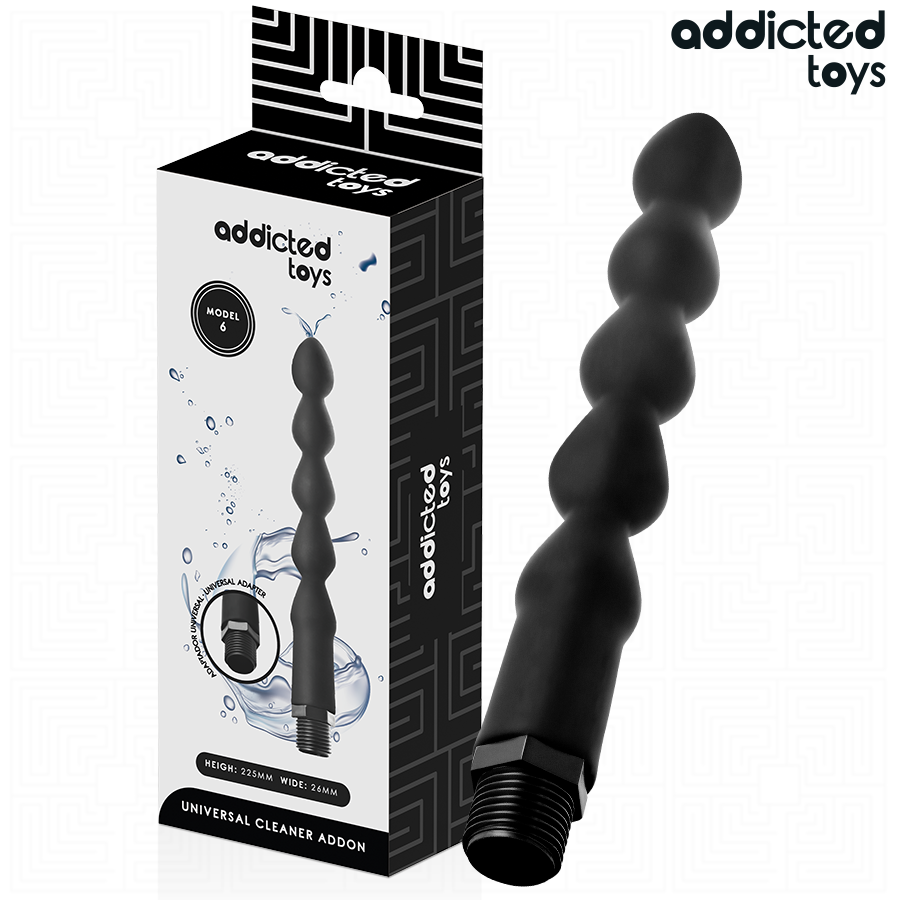 ADDICTED TOYS - LIMPIADOR ANAL CON ADAPTADOR UNIVERSAL MODELO 6 - Anal - El Arte del Placer