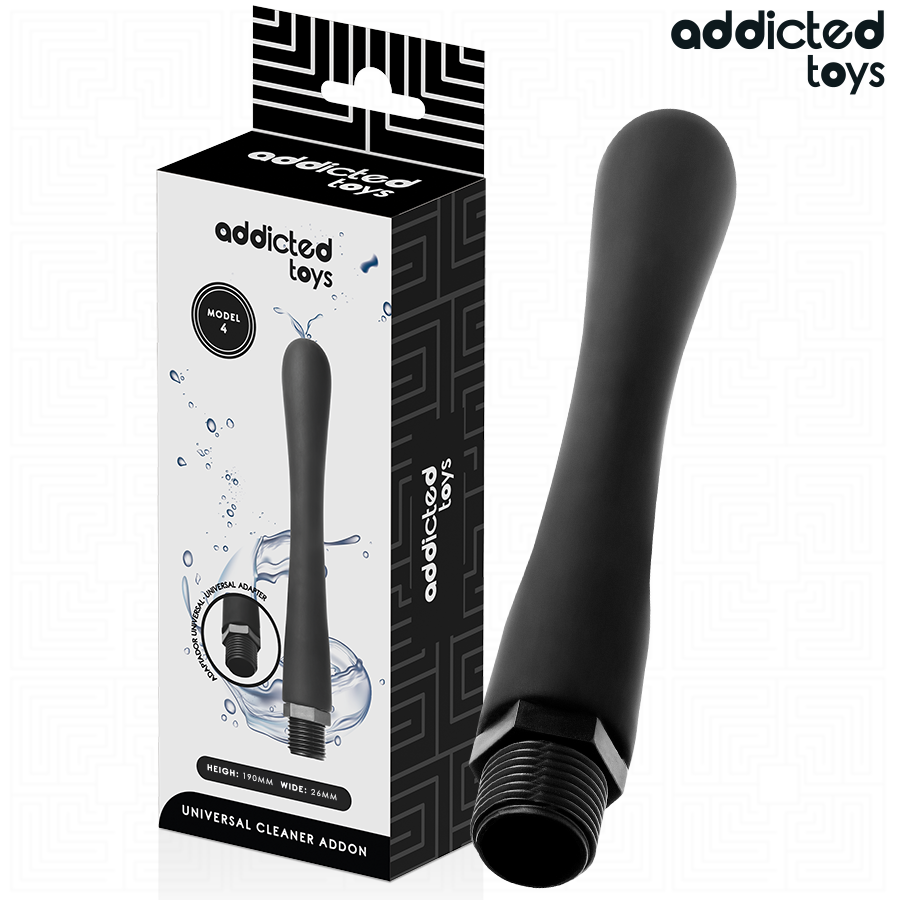 ADDICTED TOYS - LIMPIADOR ANAL CON ADAPTADOR UNIVERSAL MODELO 4 - Anal - El Arte del Placer