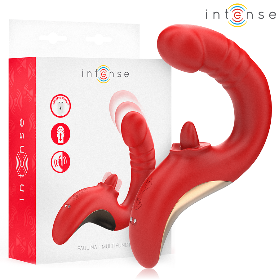 INTENSE – PAULINA VIBRADOR & ESTIMULADOR EN FORMA DE U - JUGUETES BIENESTAR - El Arte del Placer