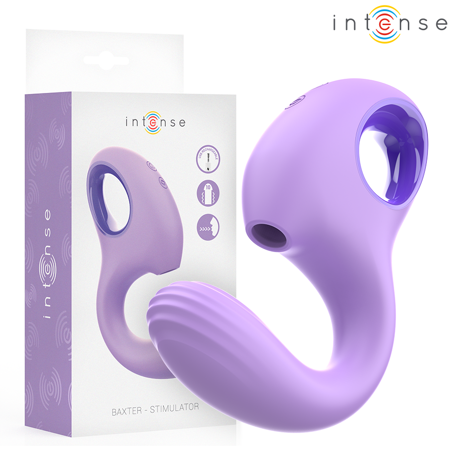 INTENSE - BAXTER VIBRADOR & ESTIMULADOR VIOLETA - Estimuladores - El Arte del Placer