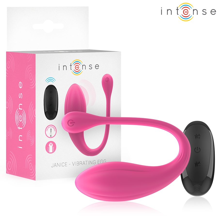 INTENSE - JANICE HUEVO VIBRADOR U DOBLE ESTIMULACIÓN 10 VIBRACIONES ROSA CONTROL REMOTO - JUGUETES BIENESTAR - El Arte …