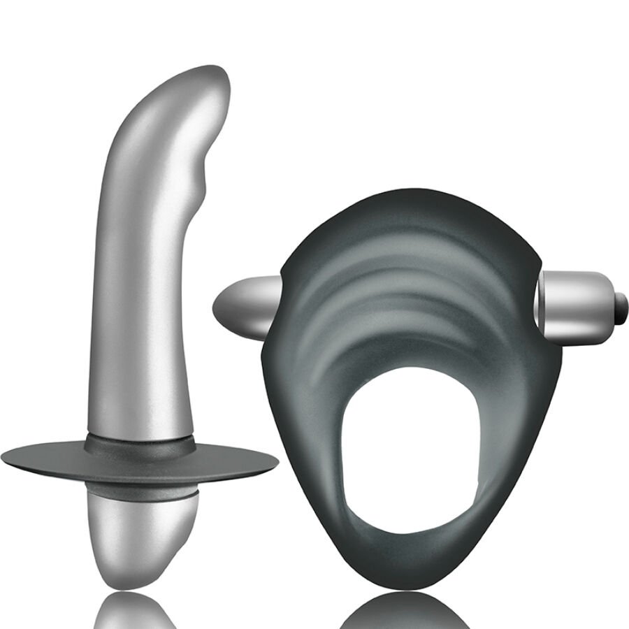 CLIMAXIMUM - ENTICE KIT ANILLO PARA PENE + VIBRADOR PRÓSTATA PRINCIPIANTES - JUGUETES BIENESTAR - El Arte del Placer