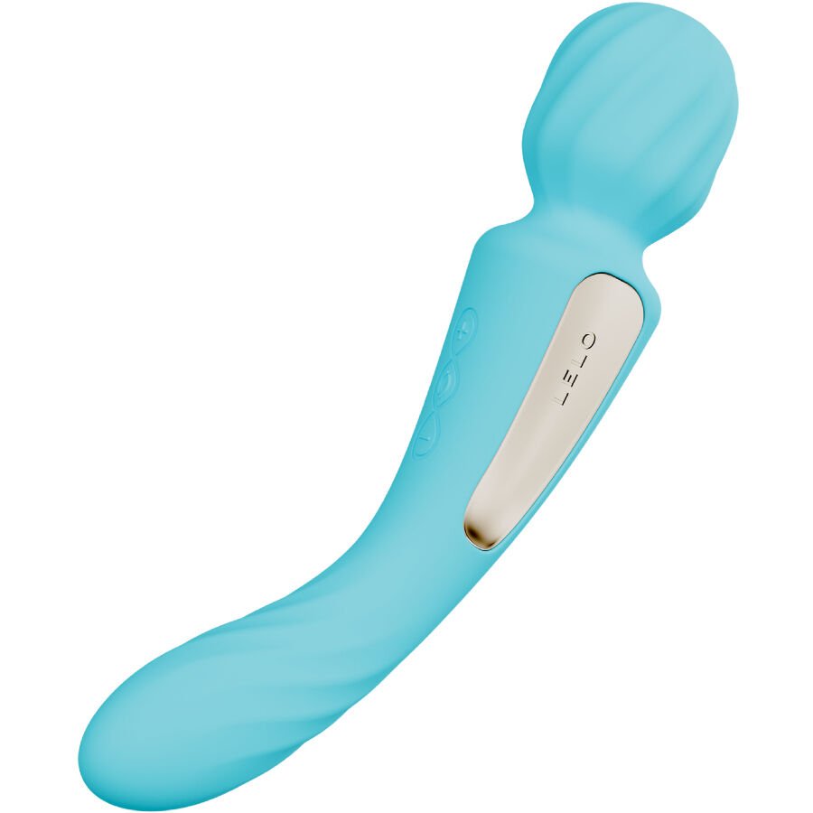 LELO - SWITCH VIBRADOR WANDA ESTIMULACIÓN DOBLE CELESTE - JUGUETES BIENESTAR - El Arte del Placer