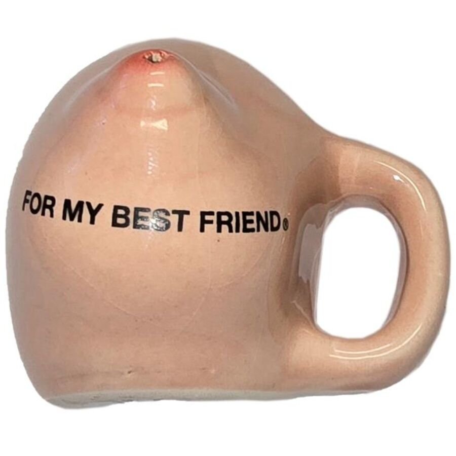 DIABLO PICANTE – IMÁN DE 1 PECHO EN TAZA CERÁMICA “FOR MY BEST FRIEND” - Artículos divertidos - El Arte del Placer