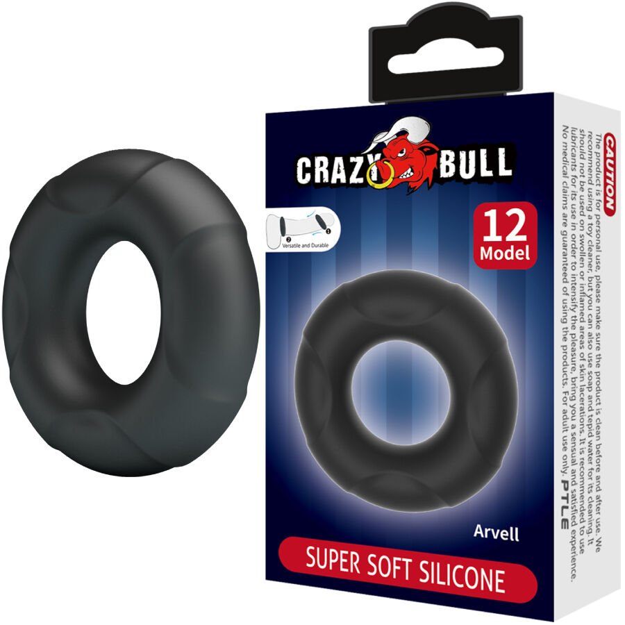 CRAZY BULL - ARVELL ANILLO SILICONA MODELO 12 - Accesorios para el pene - El Arte del Placer