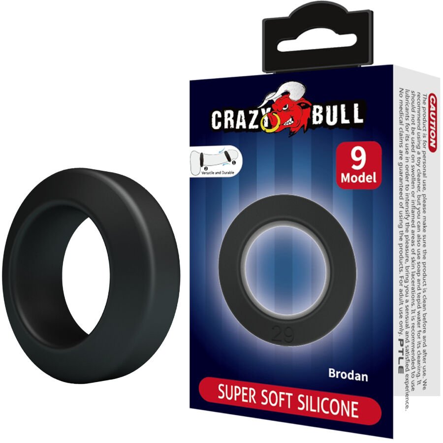 CRAZY BULL - BRODAN ANILLO SILICONA MODELO 9 - Accesorios para el pene - El Arte del Placer