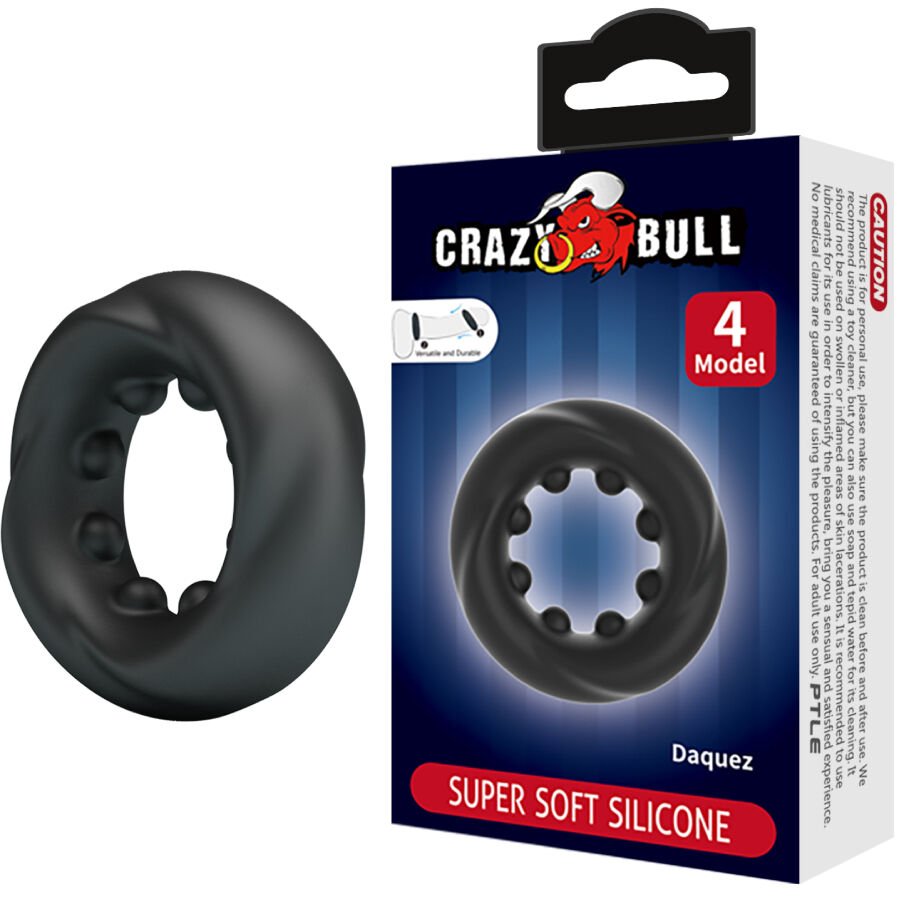 CRAZY BULL - DAQUEZ ANILLO SILICONA MODELO 4 - Accesorios para el pene - El Arte del Placer