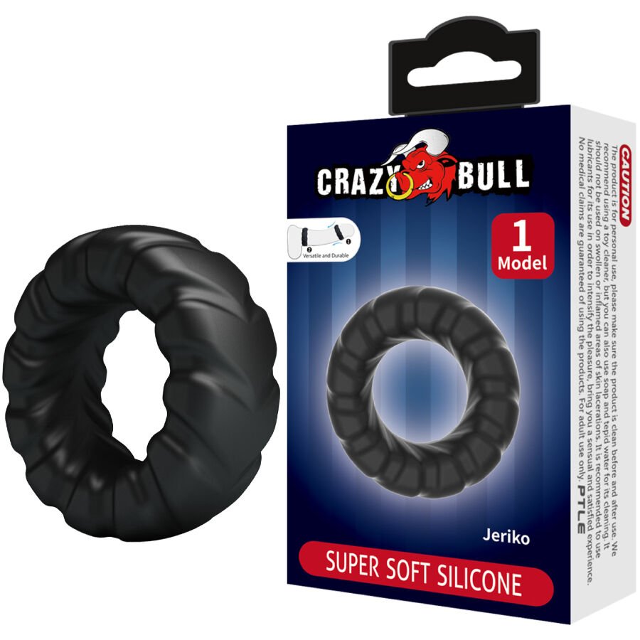 CRAZY BULL - JERIKO ANILLO SILICONA MODELO 1 - Accesorios para el pene - El Arte del Placer