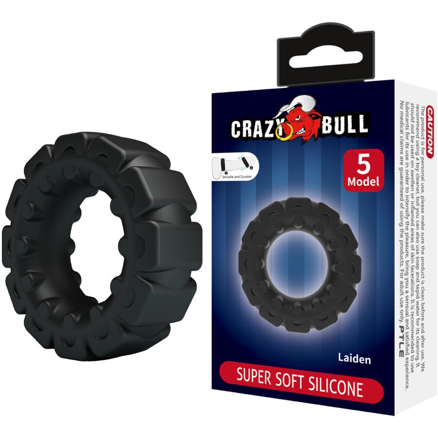 CRAZY BULL - LAIDEN ANILLO SILICONA MODELO 5 - Accesorios para el pene - El Arte del Placer