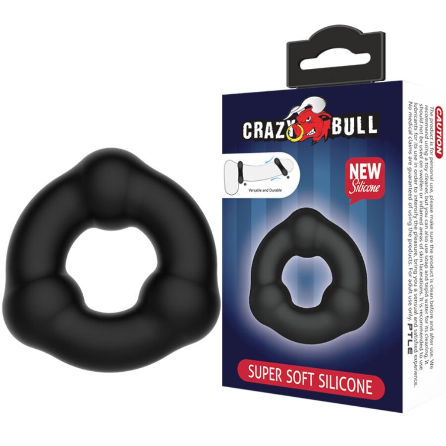 CRAZY BULL - ANILLO SILICONA CON NODULOS - Accesorios para el pene - El Arte del Placer