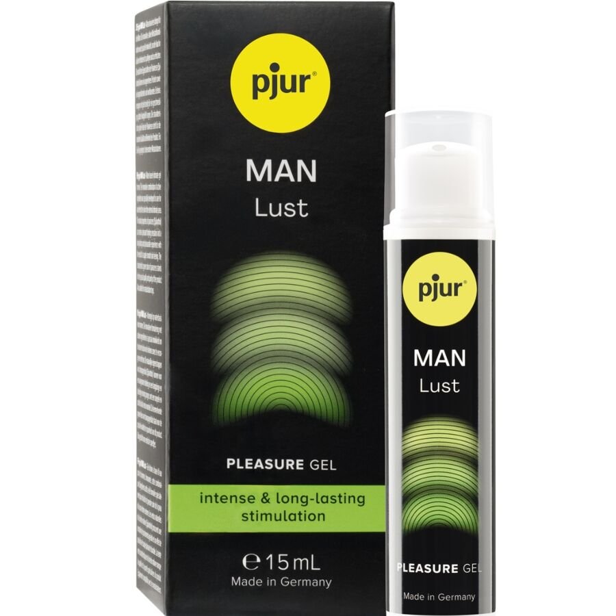 PJUR - MAN LUST GEL PARA ESTIMULACIÓN DURADERA 15 ML - DROGUERÍA - El Arte del Placer