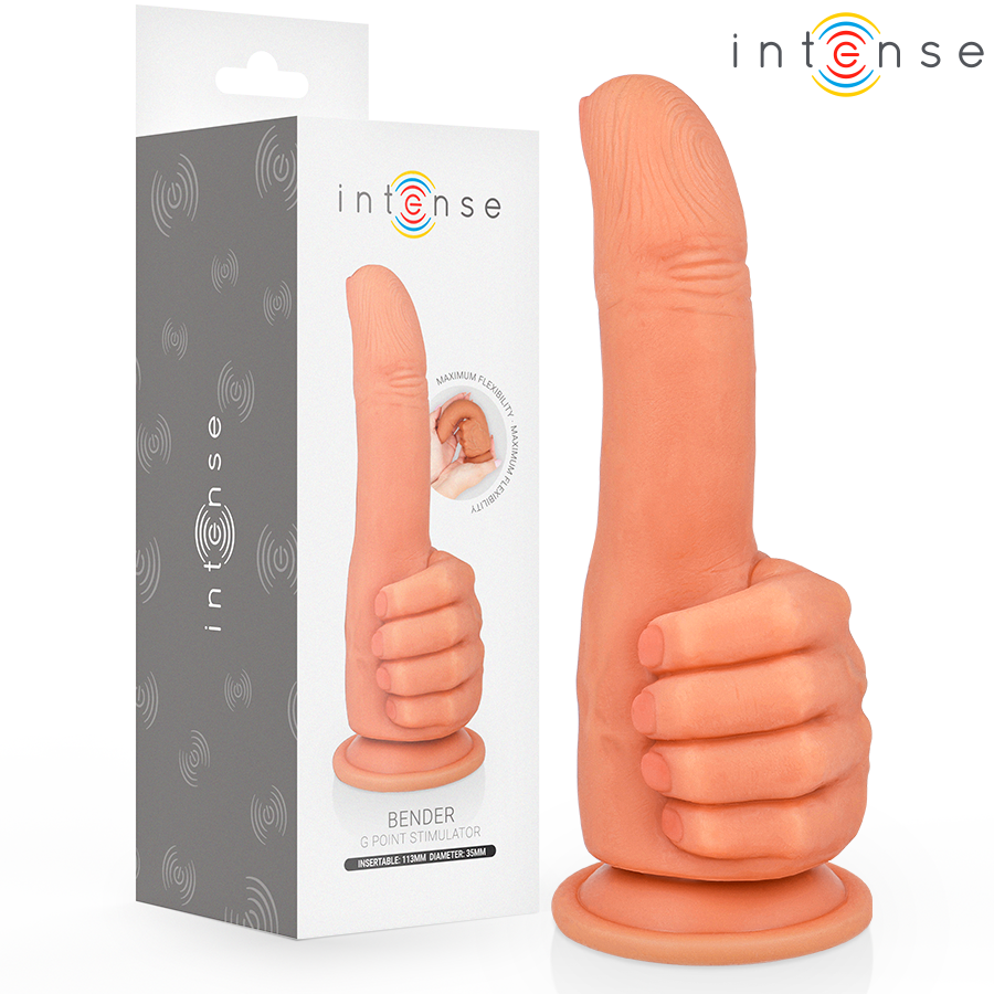 INTENSE - BENDER ESTIMULADOR PUNTO·G MANO FLEXIBLE 11,3 CM - Dildos Punto G - El Arte del Placer