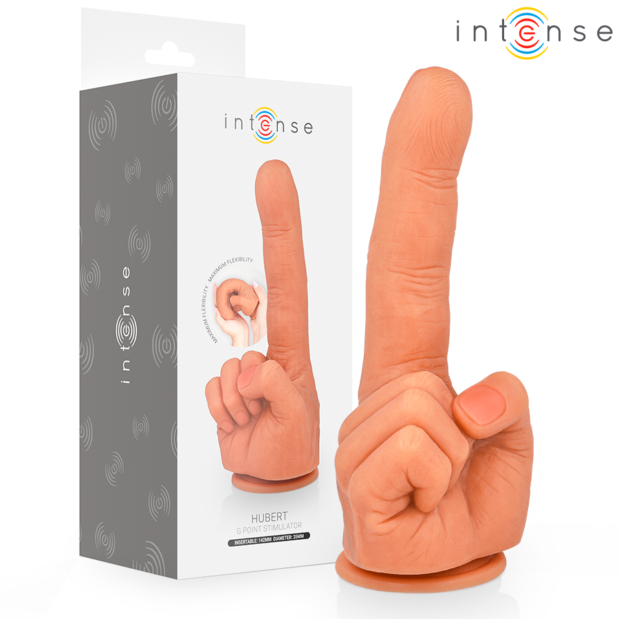 INTENSE - HUBERT ESTIMULADOR PUNTO·G MANO FLEXIBLE 14,2 CM - Dildos Punto G - El Arte del Placer