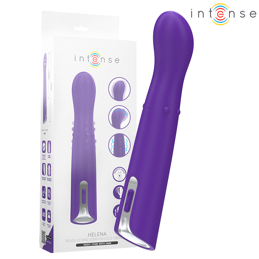 INTENSE - HELENA VIBRADOR UP & DOWN MODO BEADS 13,5 CM - JUGUETES BIENESTAR - El Arte del Placer